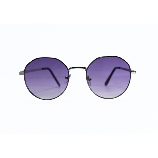 Jubleelens Round Purple Sunglasses - Silver A Must-Have Accessory for Any Wardrobe, with a Versatile and Stylish Design in a Stunning Purple Hue