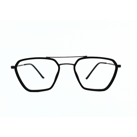 Jubleelens Triangle 23005 Eyeglasses Matt Black Frames for Men and Women