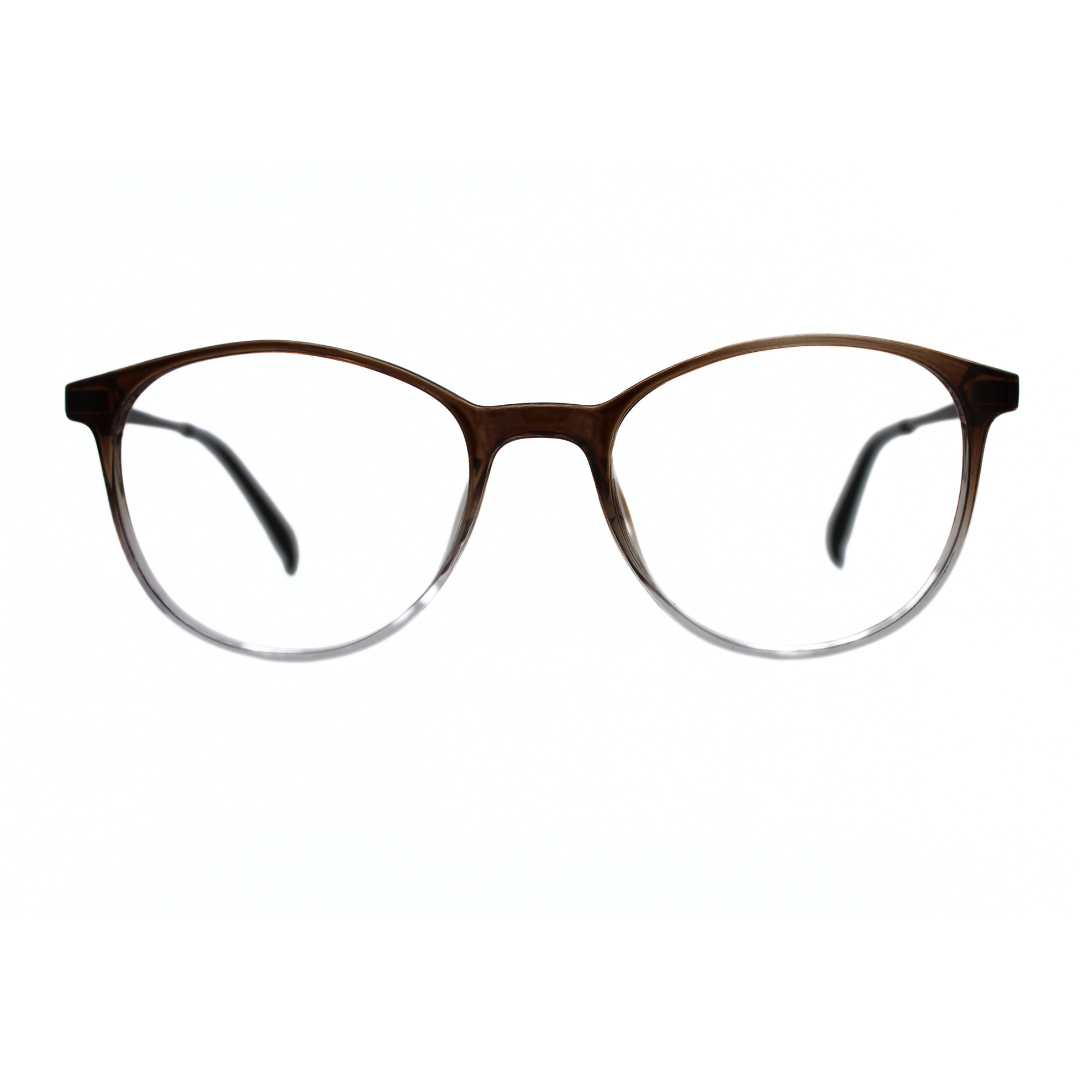 Jubleelens TR016-8 Gredle Brown Golden Brown Eyeglasses A Frame for Every Face Shape
