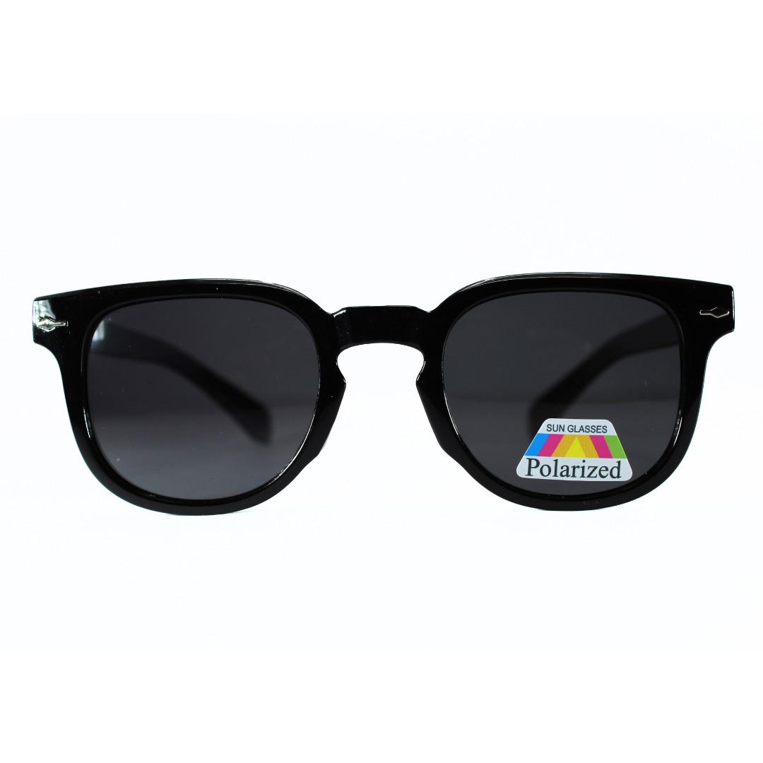 Jubleelens Wayfarer Glossy Black Sunglasses - Black Polarized Protect Your Eyes in Style with These Sleek and Sophisticated Shades