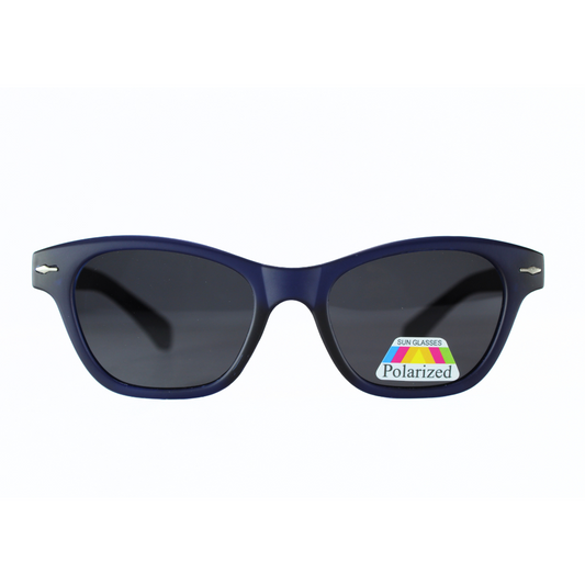 Jubleelens CatEye Matte Blue - Black Polarized 2 Sunglasses: Protect Your Eyes in Style with These Bold Shades