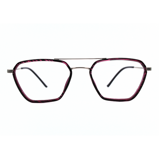 Jubleelens Triangle 23005 Eyeglasses Tortoise Red Frames for Everyday Wear