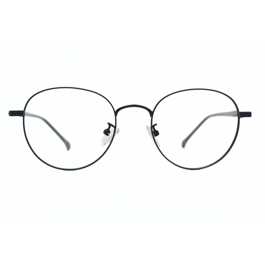 Jubleelens Metal Round Frame 5872 Round Matt Grey Eye Glass - Protect Your Eyes in Style with These Round Frames