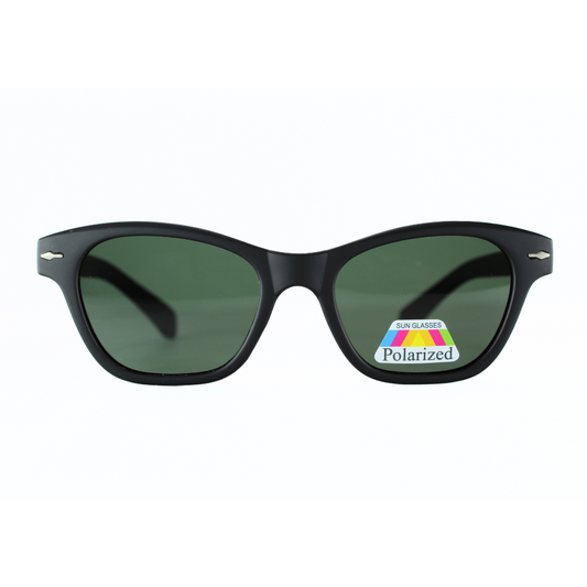Jubleelens CatEye Matte Black - Green Polarized 2 Sunglasses: Stylish and Functional, with the Added Benefit of UV Protection