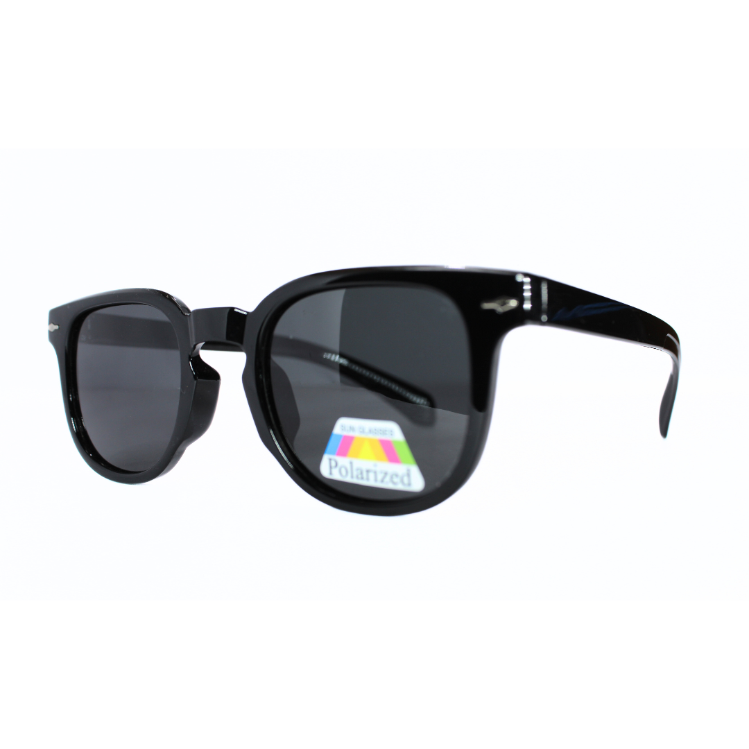 Jubleelens Wayfarer Glossy Black Sunglasses - Black Polarized Protect Your Eyes in Style with These Sleek and Sophisticated Shades