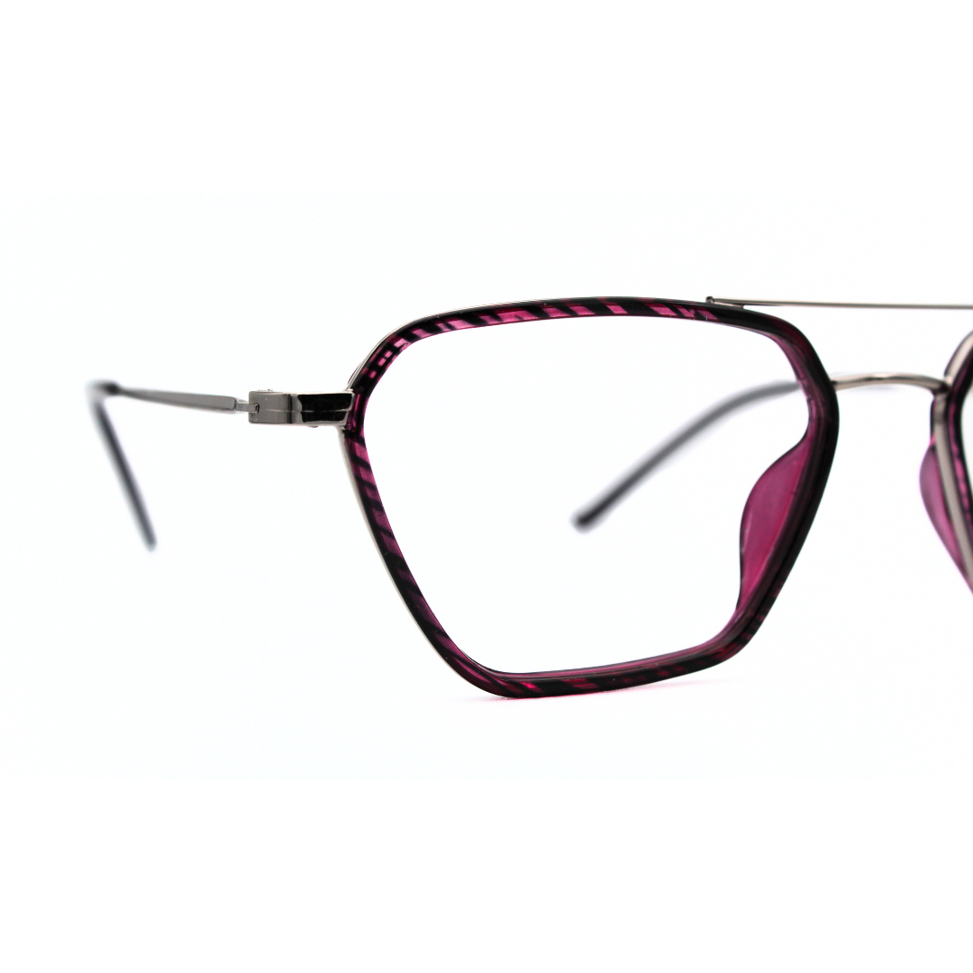 Jubleelens Triangle 23005 Eyeglasses Tortoise Red Frames for Everyday Wear