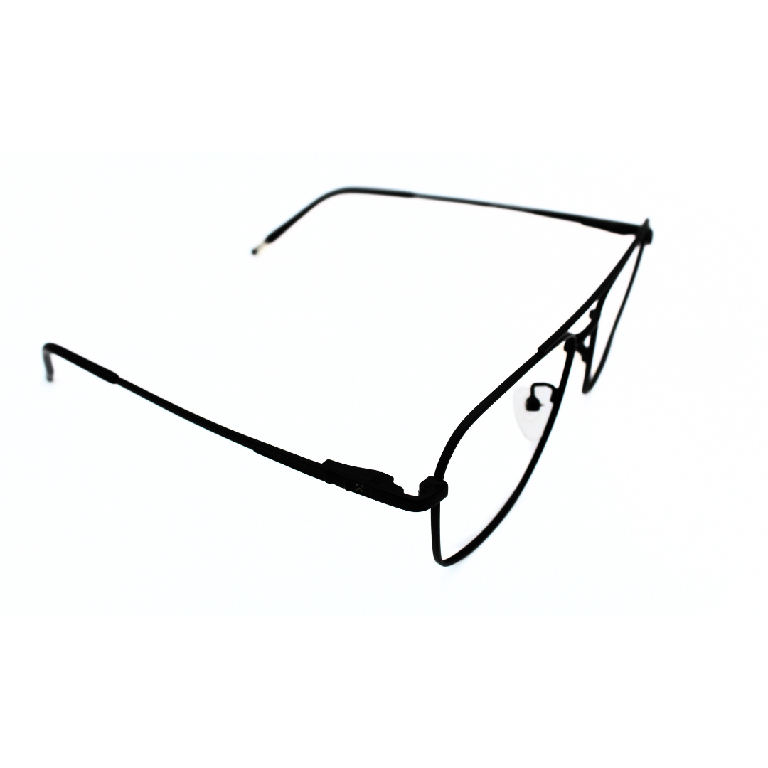 Jubleelens Metal Square5840 Square Matt Black - Black Eyeglasses Elevate Your Look with Sophisticated Style