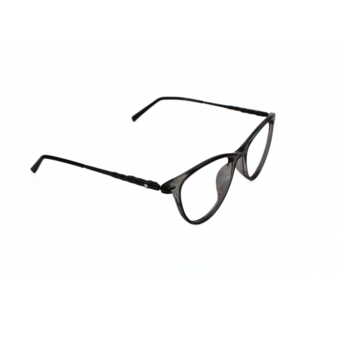 Jubleelens Vintage Oval Eyeglasses - Transparent Gray 126706