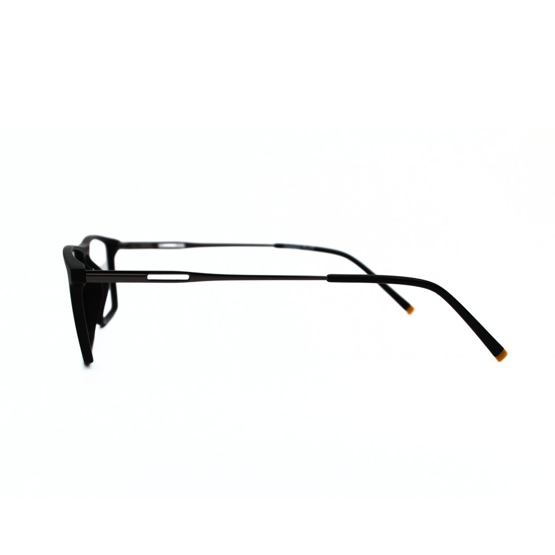 Jubleelens Minimalist Rectangular Eyeglasses - Matt Black 220803