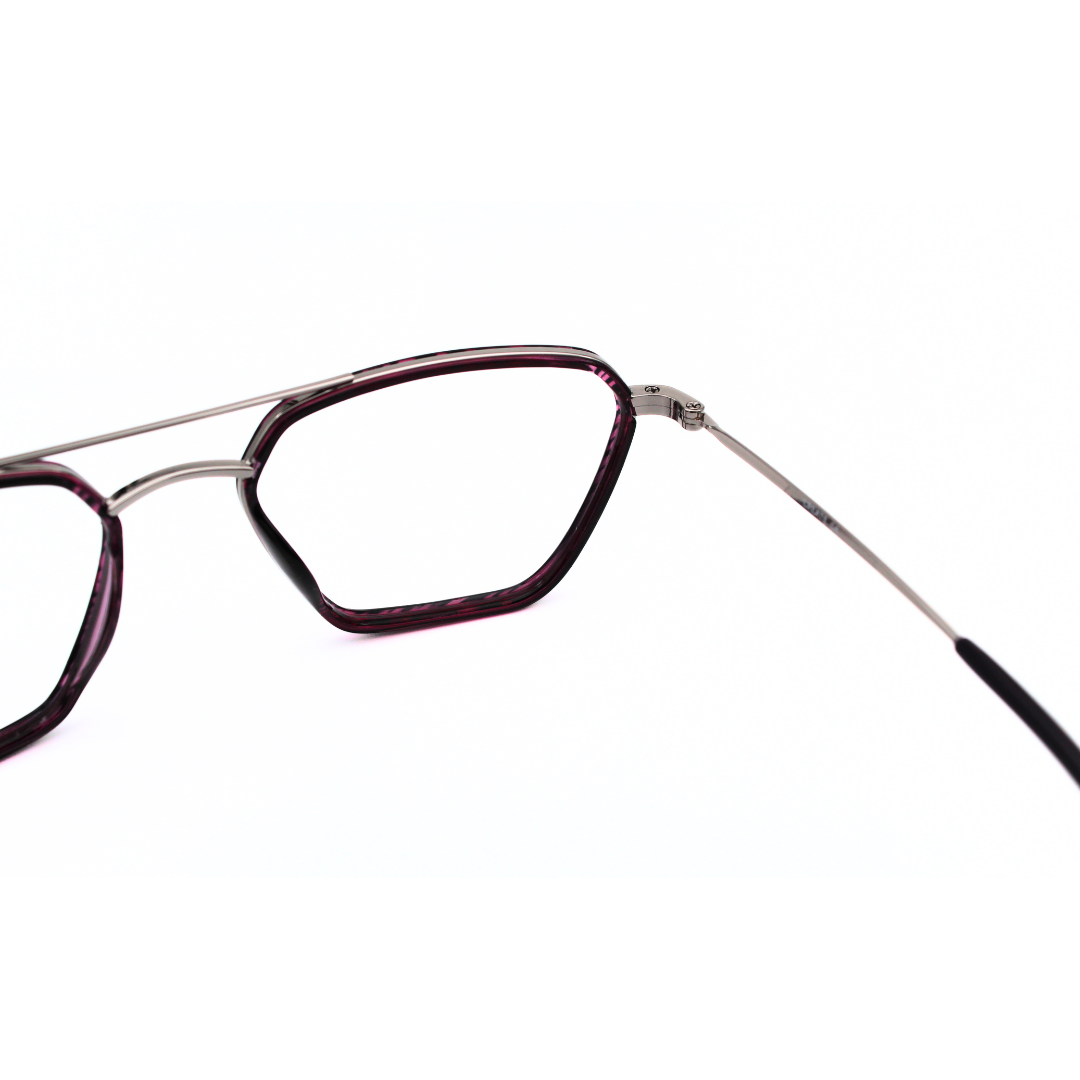 Jubleelens Triangle 23005 Eyeglasses Tortoise Red Frames for Everyday Wear
