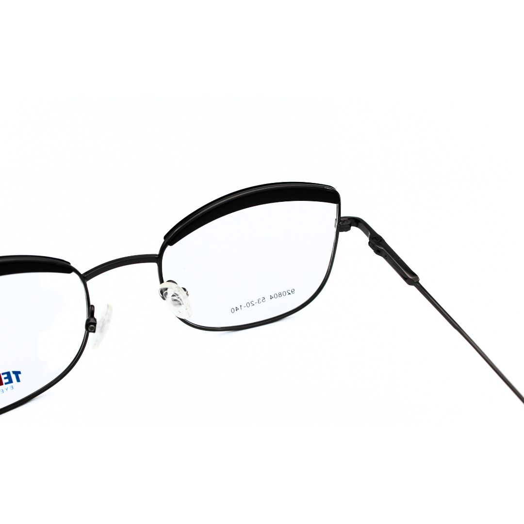 Jubleen's Frame Metal Cat Eye Territ Eye Glass 920804 Cat Eye Black - Gunmetal Black Turn Heads with These Stylish Cat Eye Frames