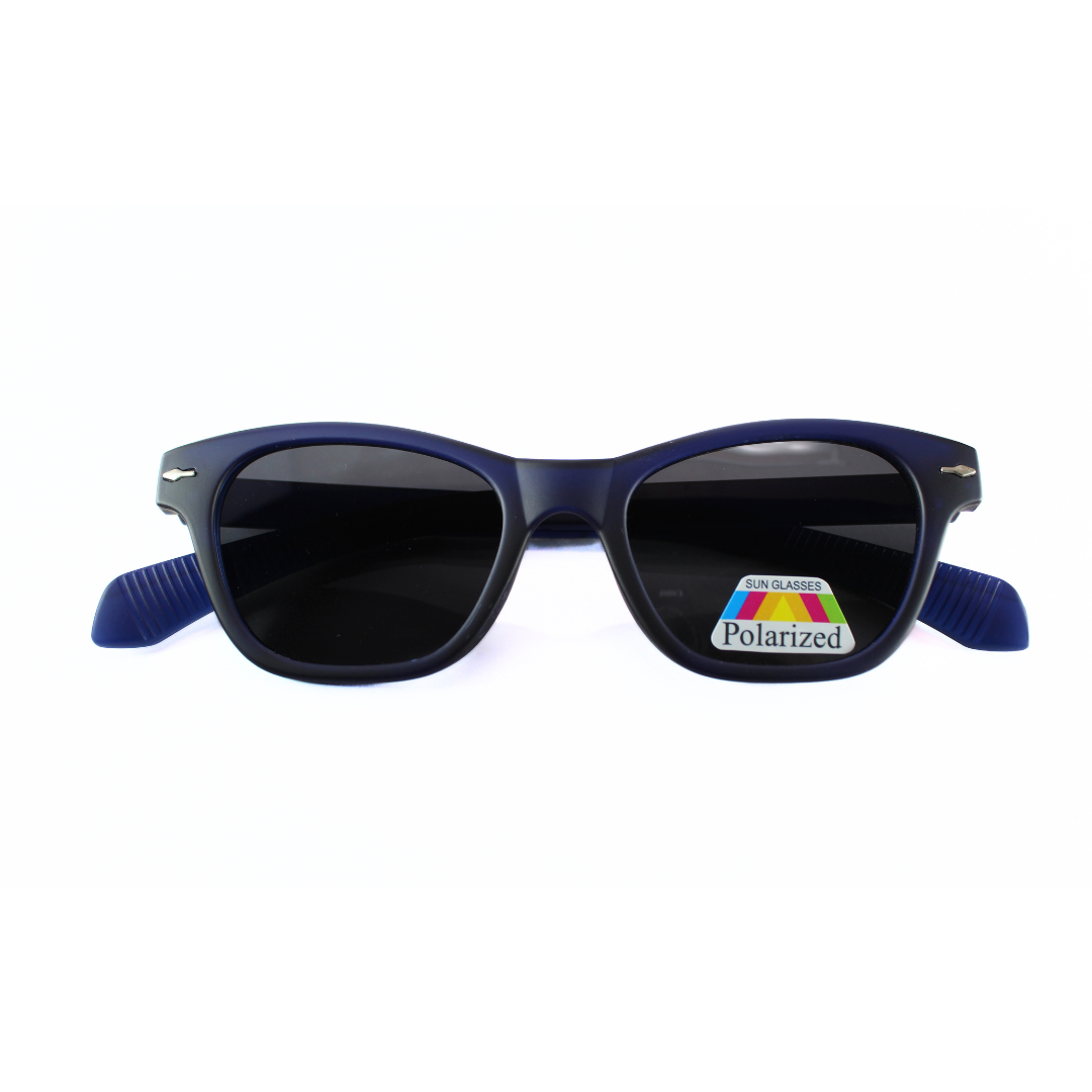 Jubleelens CatEye Matte Blue - Black Polarized 2 Sunglasses: Protect Your Eyes in Style with These Bold Shades