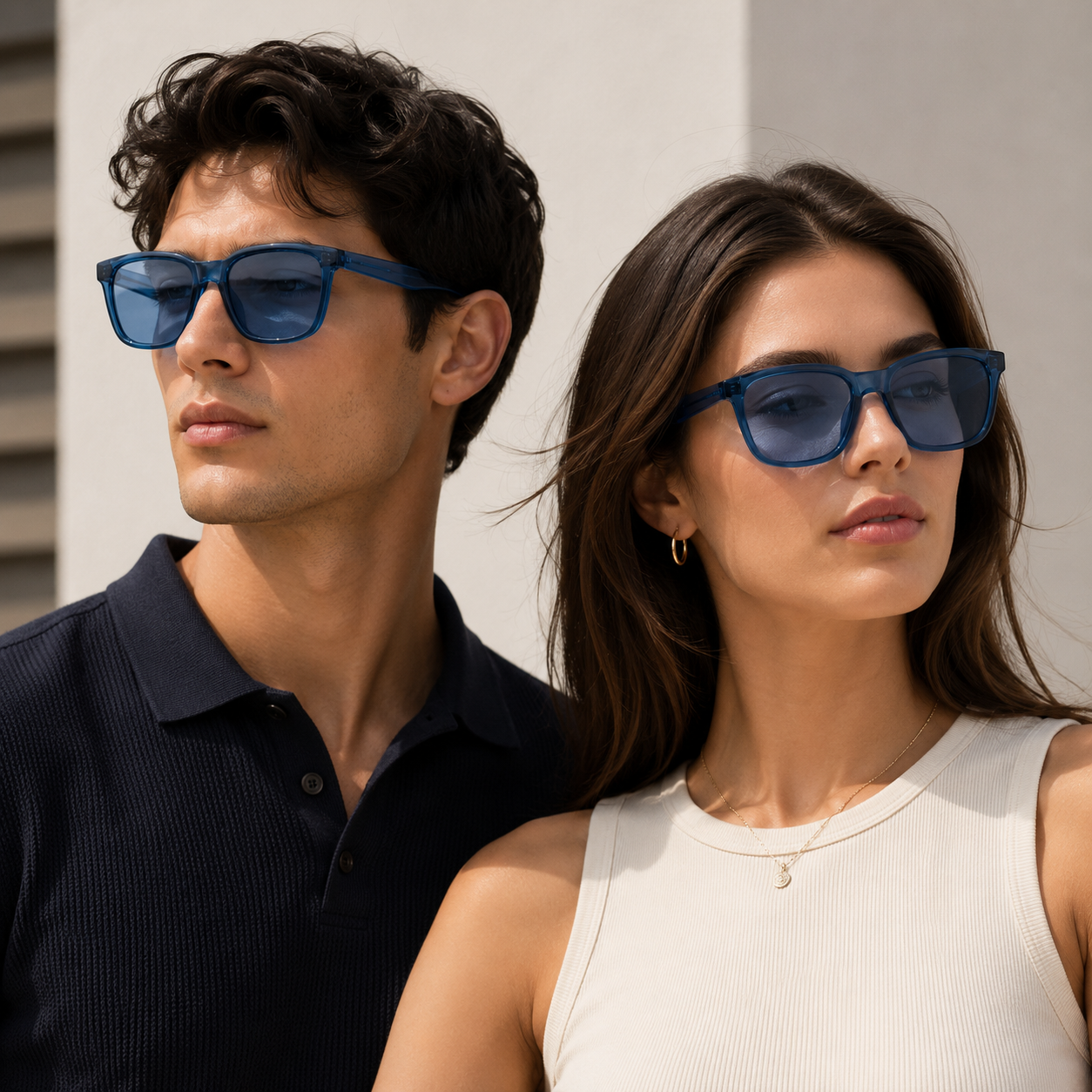 Full Rim Square Stylish & Premium UV Protected Sunglasses | Acetate Lines | Polarized and 100% UV Protected