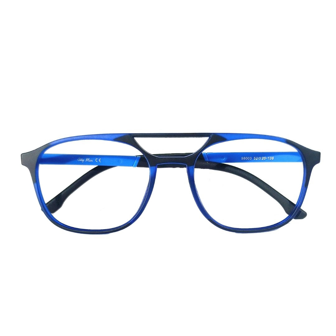 Jubleelens Optics Stylish Full Rim Blue Black Square Frame- 98003
