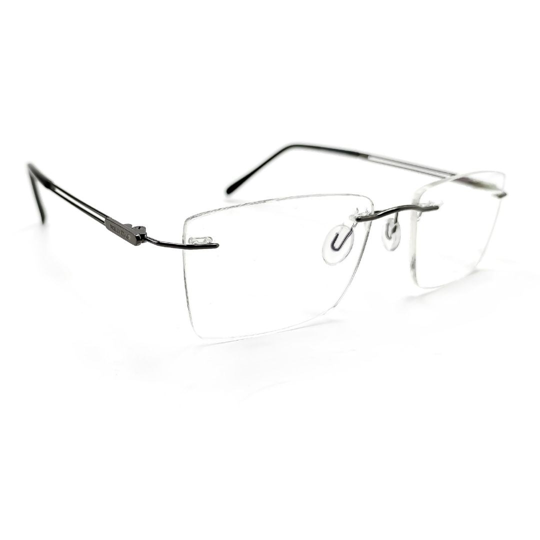Jubleelens Rich Metal Rimless Rectangular Medium Frame