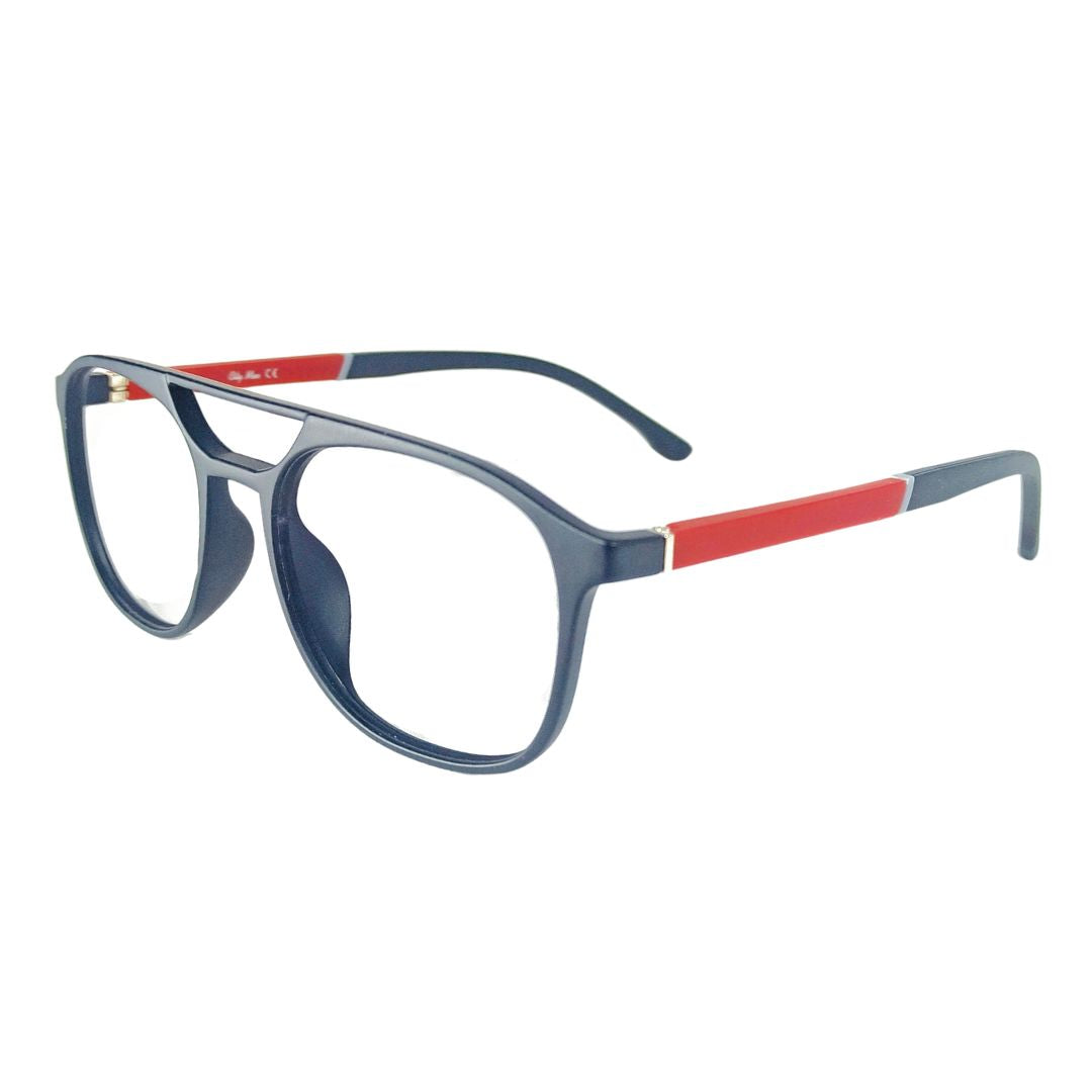 Jubleelens Optics Stylish Full Rim Red Black Square Frame- 98003