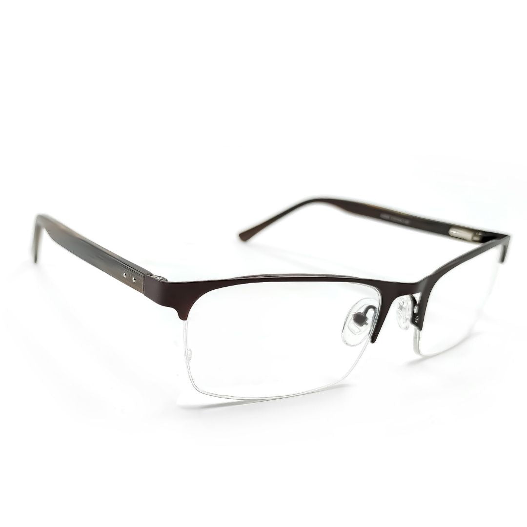 Progressive Stylish Half Rim Rectangular Large Frame (53mm)