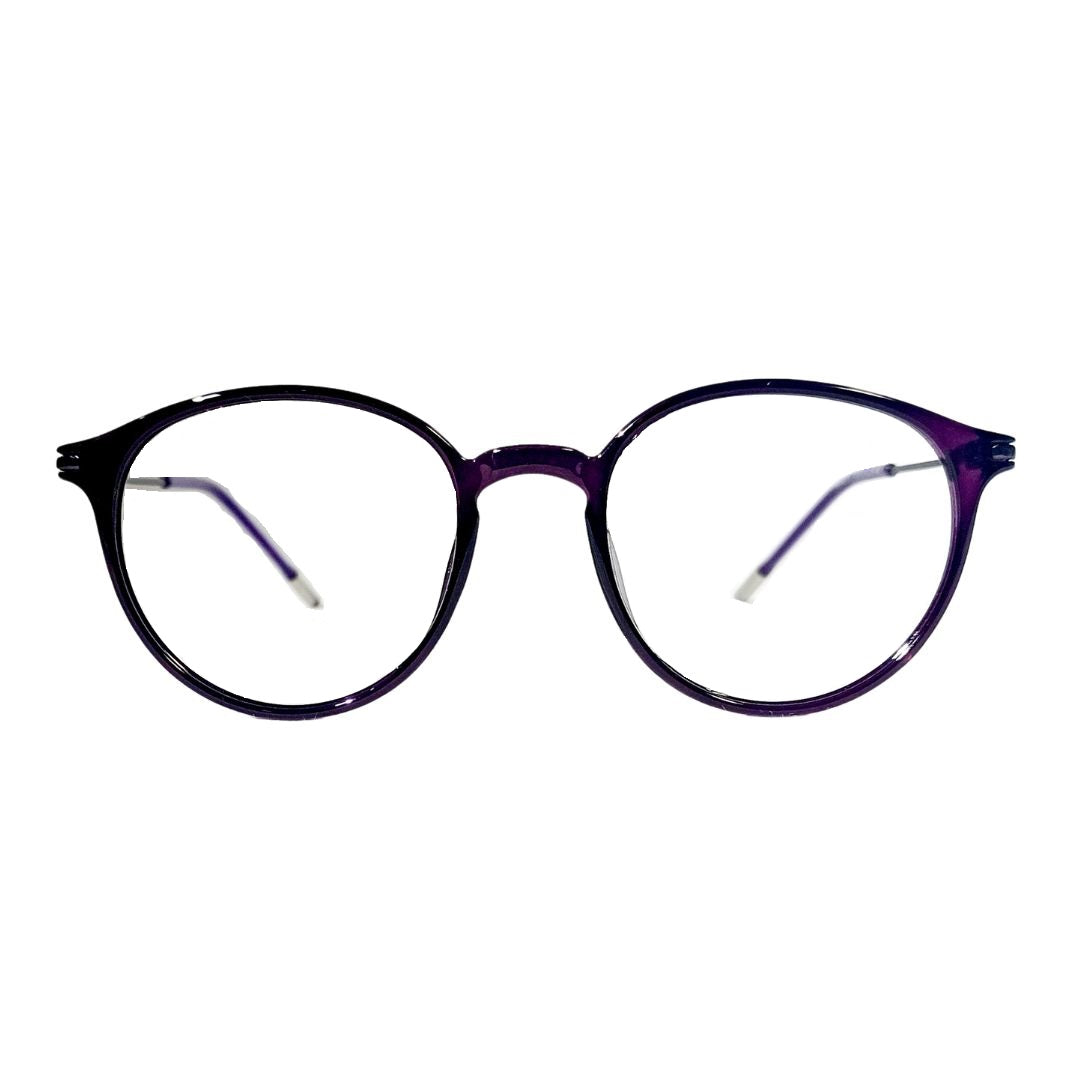 Jubleelens TR35012 Round Lined Specs Eyeglasses - Purple Medium