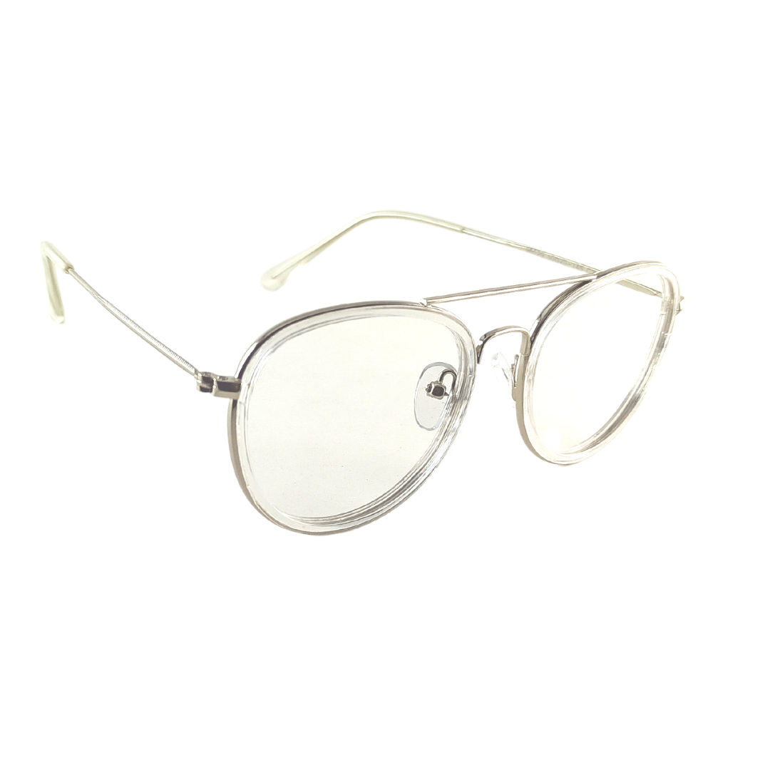 Full Rim Transparent White Frame-98029 (50mm)