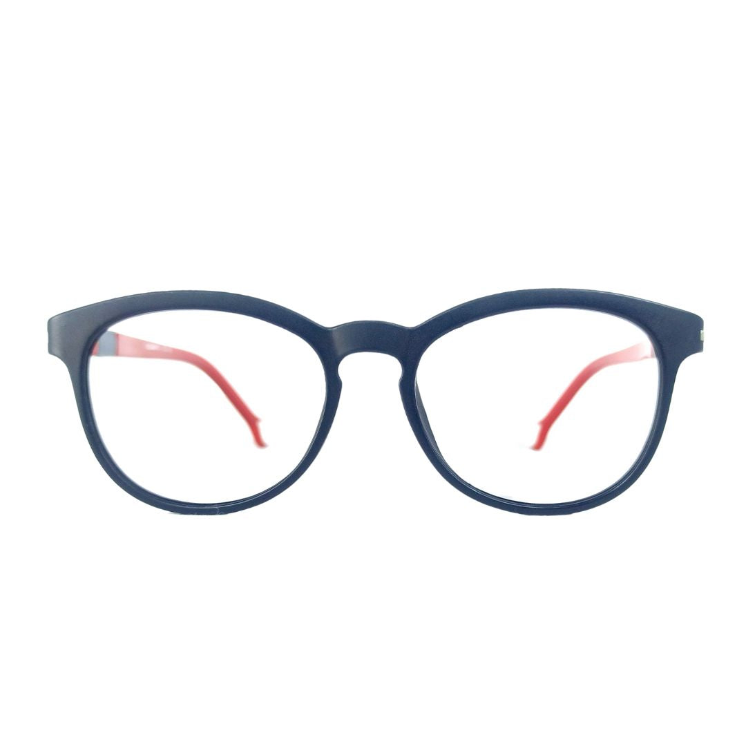 Jubleelens® Black Red Round Frame For Kids-Kidzania -KZ303