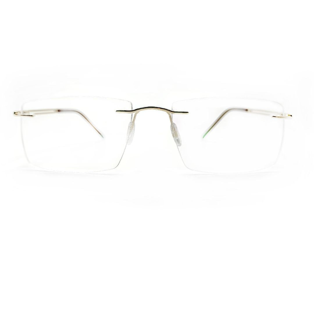 Jubleelens Rich Metal Rimless Rectangular Medium Frame