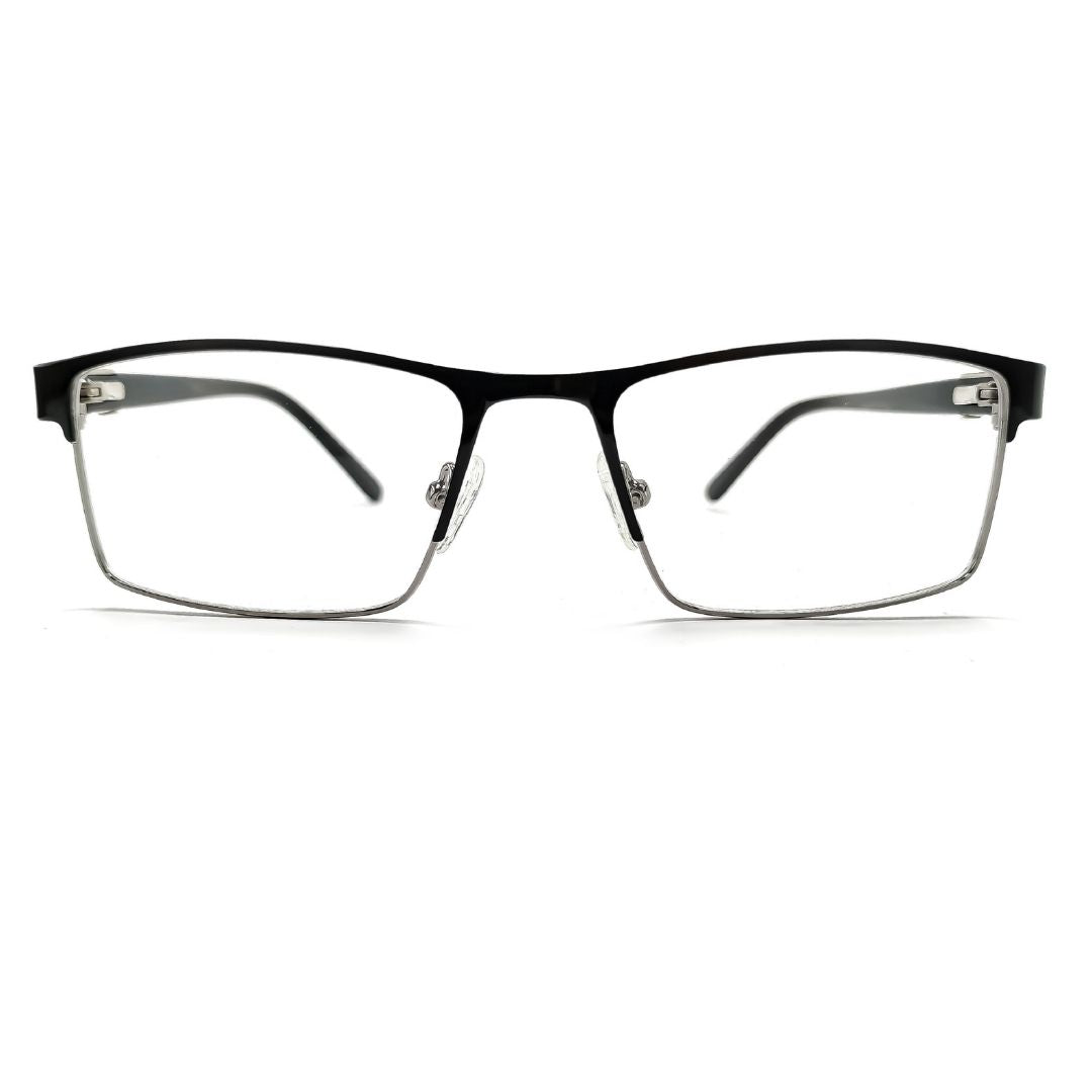 Jubleelens Full Rim Metallic Rectangular Large Frame (51mm)