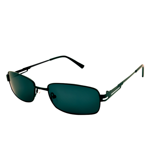 Jubleelens - Rectangle Metal Full Frame UV400 Green Sunglasses For Women & Men 2312