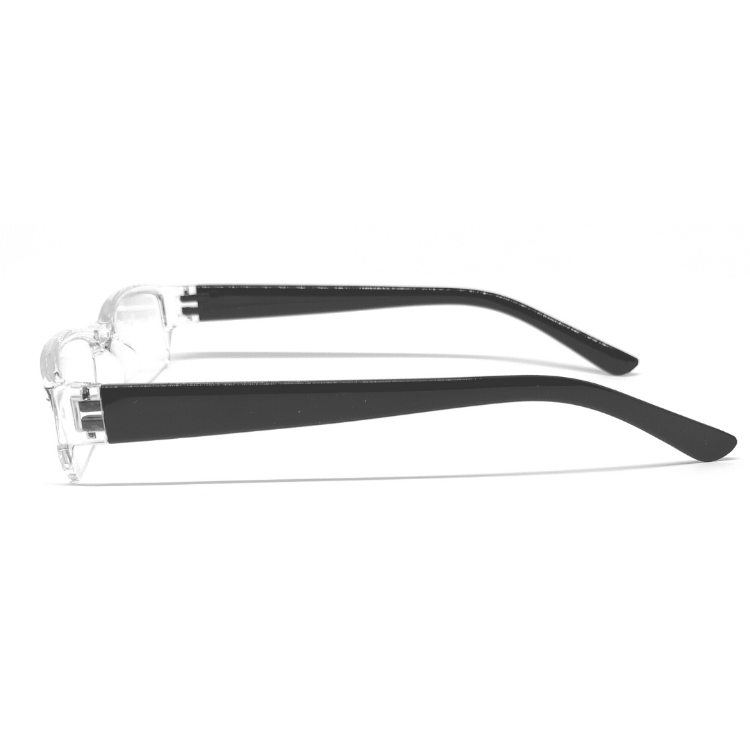Jubleelens Transparent Rectangle READERS Reading Eyeglasses- Best Reading Experience (+1.00 to +3.00 Power)