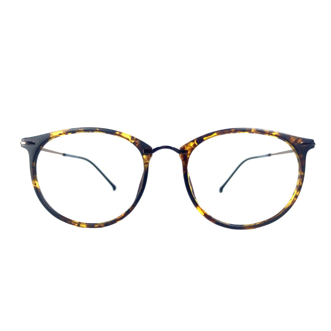 Jubleelens Round Full Rim Eyeglasses Frame For Unisex- 1210 (Single Vision)