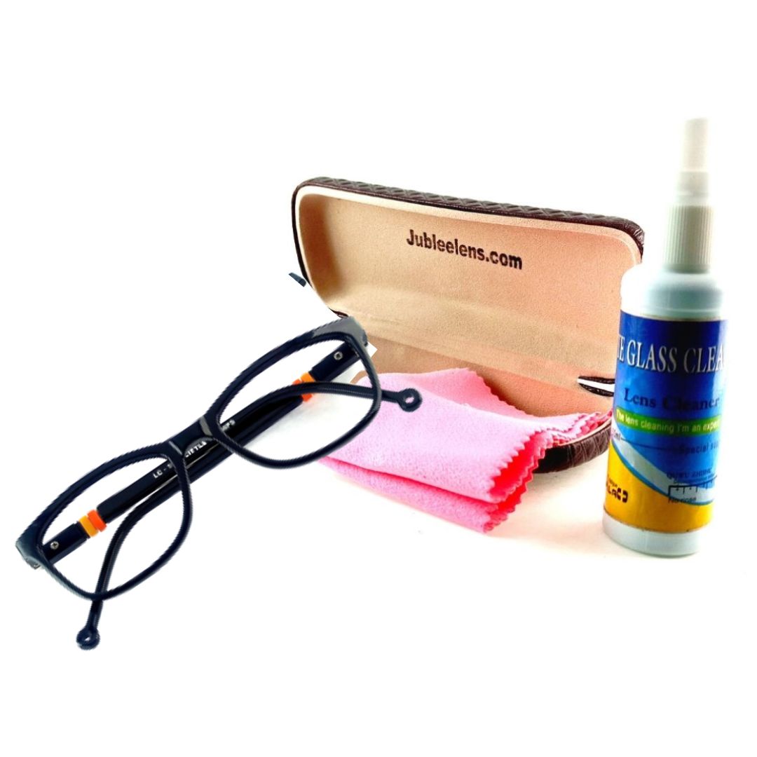 Black Orange Jubleelens® Kids Frame with for Eye Protection- LC-104