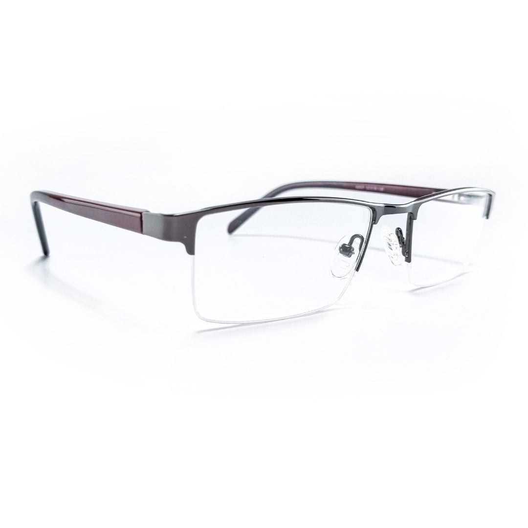 Stylish Supra Purple Half Rim Frame For Unisex- 42027