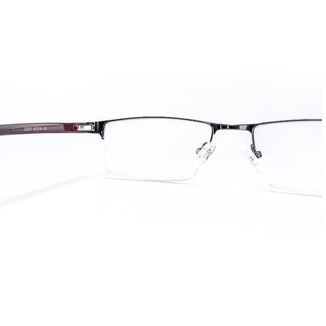 Stylish Supra Purple Half Rim Frame For Unisex- 42027