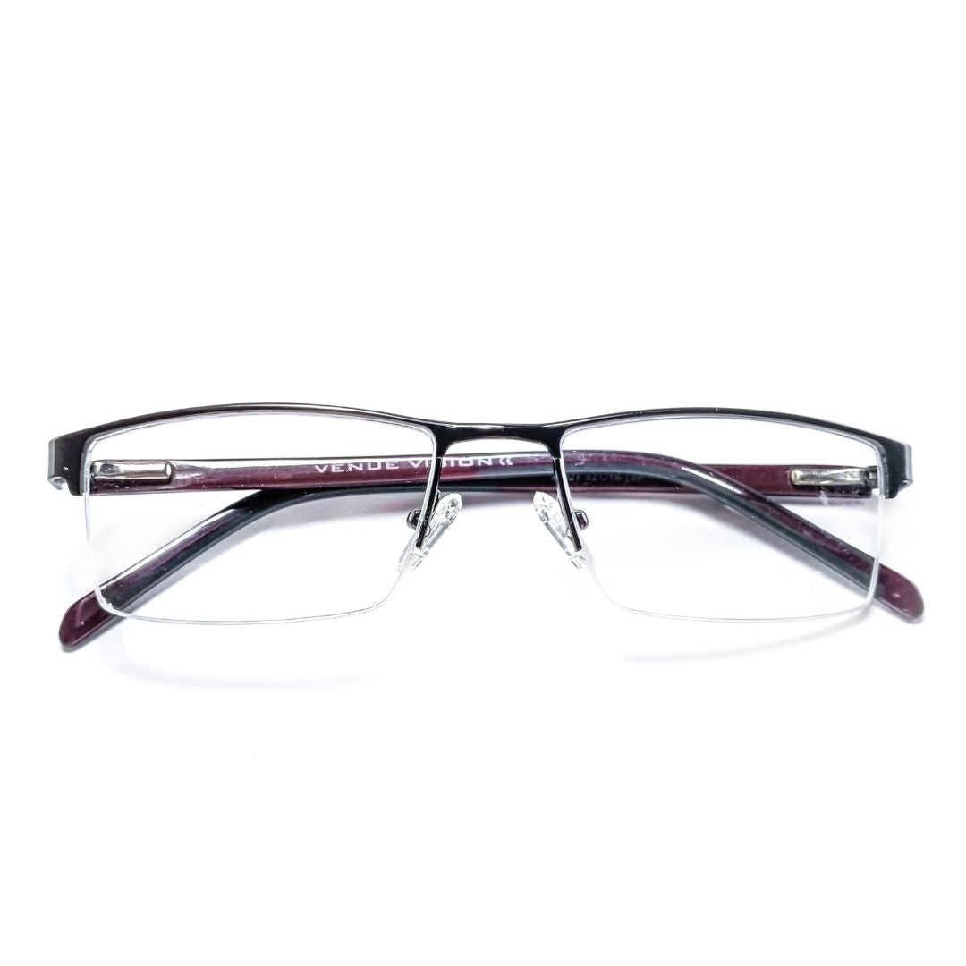 Stylish Supra Purple Half Rim Frame For Unisex- 42027