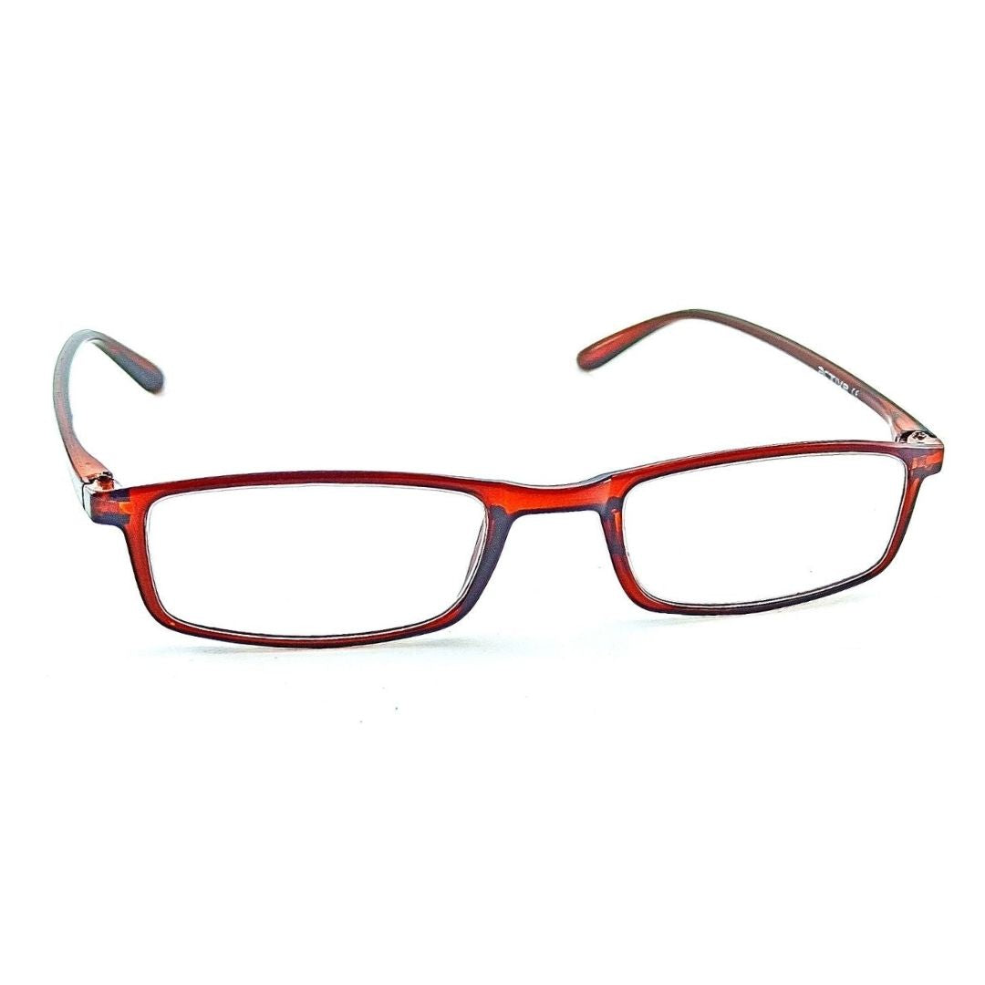 Jubleelens Brown Rectangle READERS Reading Eyeglasses (+1.00 to +3.00 Power)
