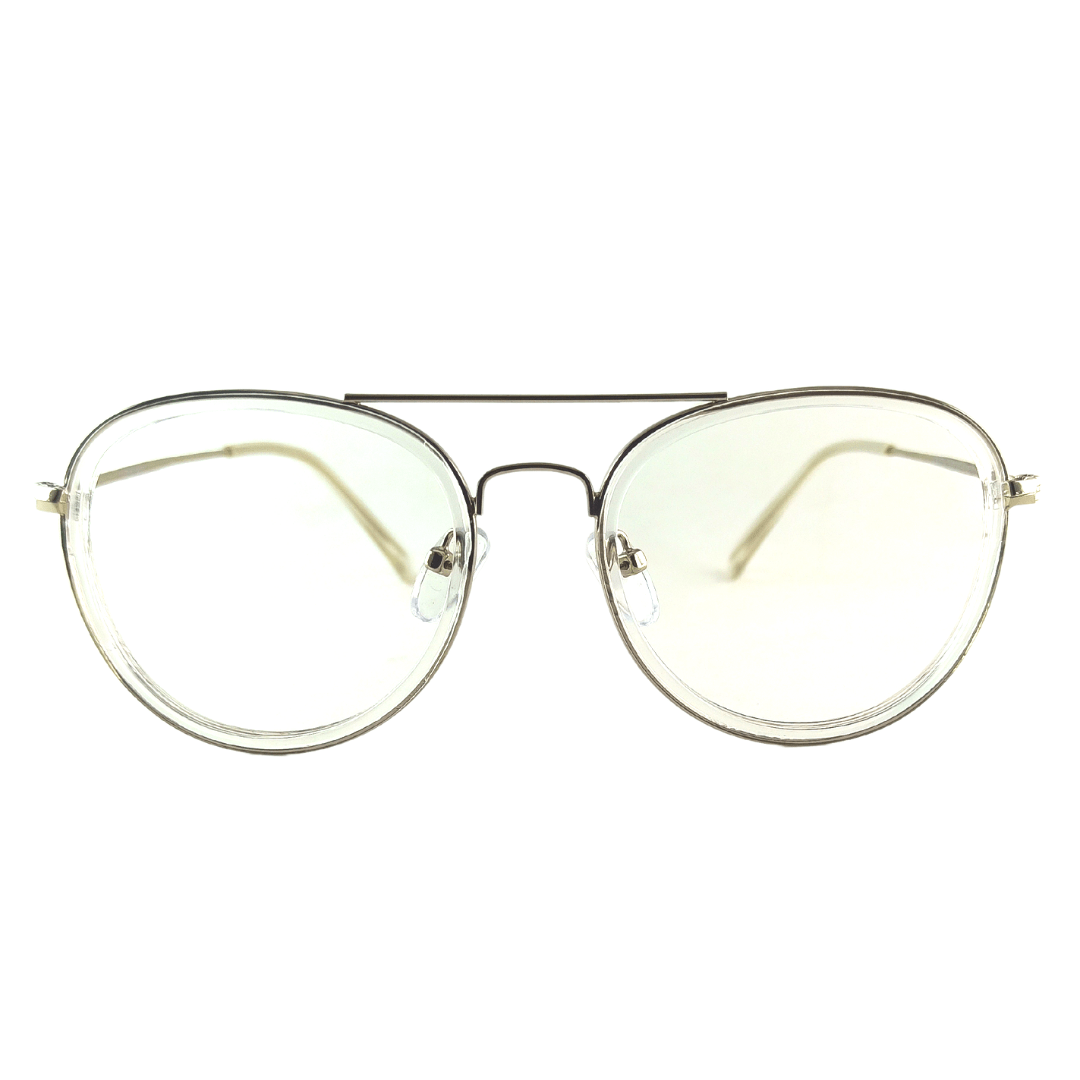 Full Rim Transparent White Frame-98029 (50mm)