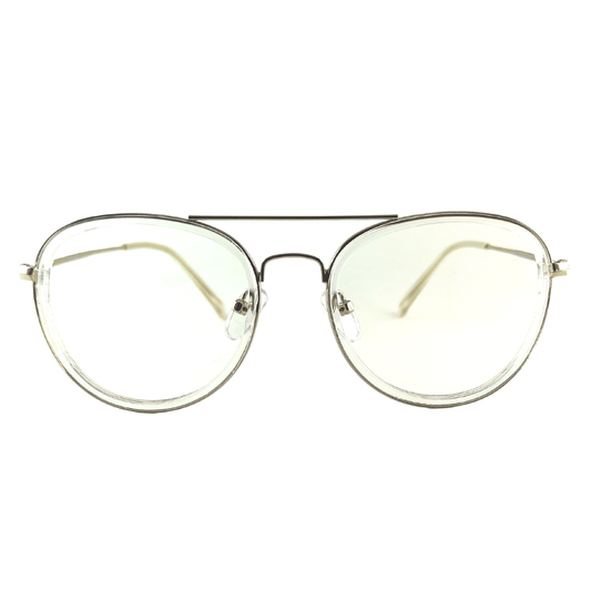 Full Rim Transparent White Frame-98029 (50mm)