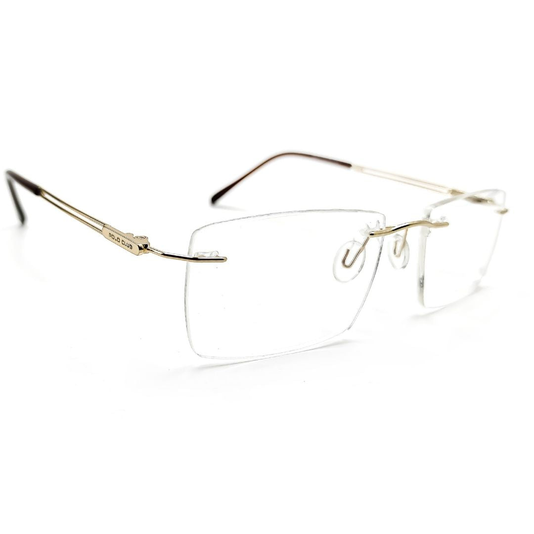 Jubleelens Rich Metal Rimless Rectangular Medium Frame