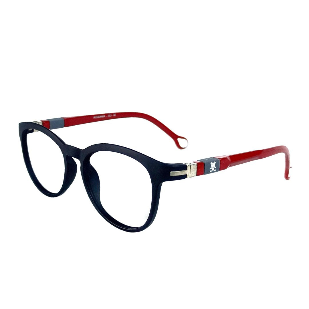 Jubleelens® Black Red Round Frame For Kids-Kidzania -KZ303