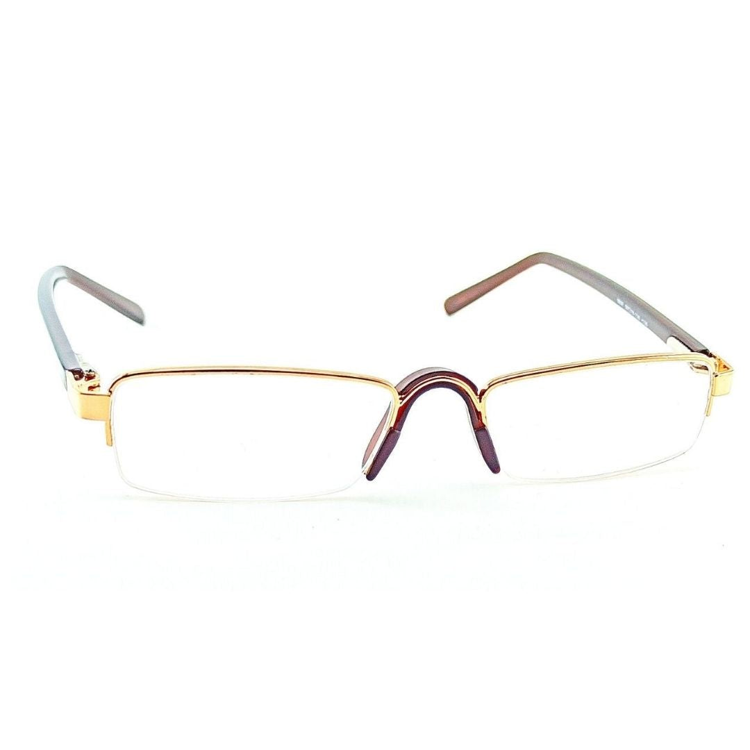 Golden customized reading glasses spectacles for visual comfort +1.75 to +3.00 Power