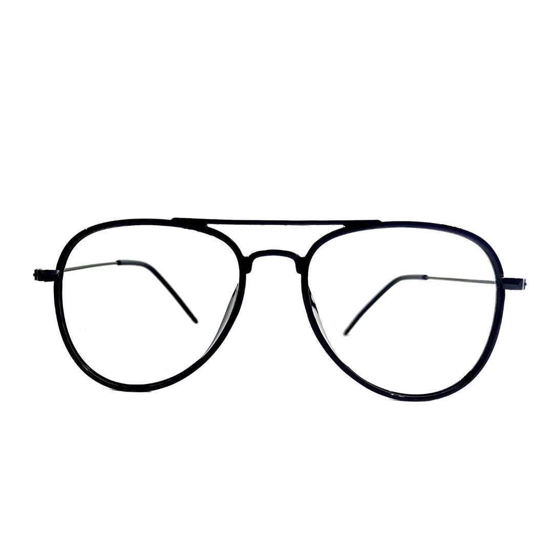 Jubleelens Aviator Full Rim Stylish Eyeglasses Frame For Unisex- Sunny TR (Single Vision)