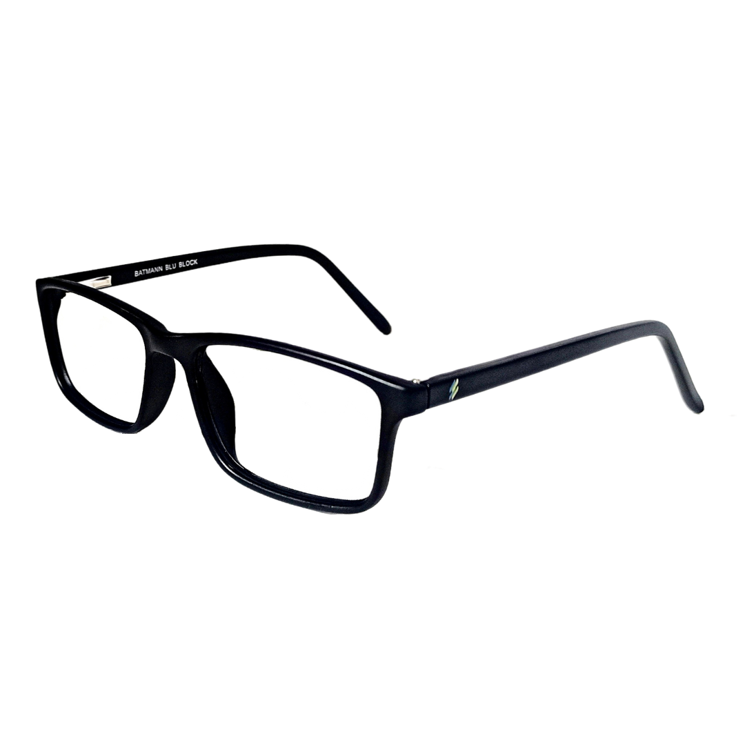 Jubleelens - Black Full Rim Rectangle Eyeglasses for Kids ( 56802 )