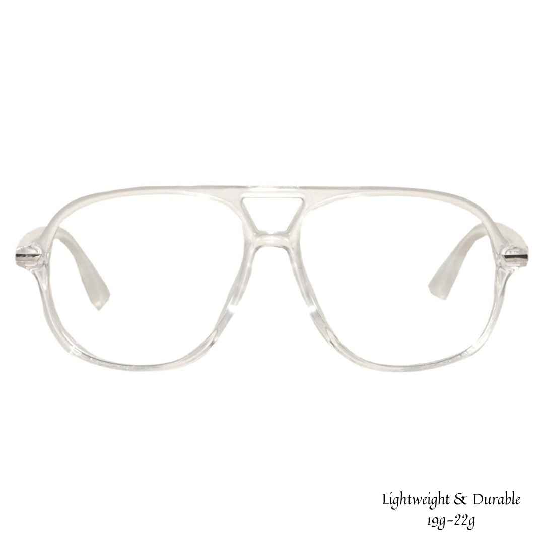Jubleelens® Aviator White Chasma Frame - Main Image