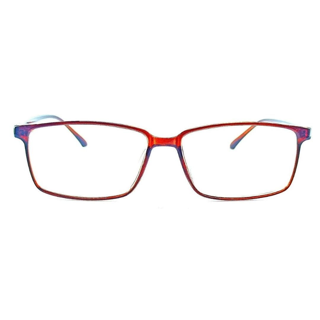 Rectangular Brown Jubleelens® Unisex Frame Frame with Anti Glare for Eye Protection