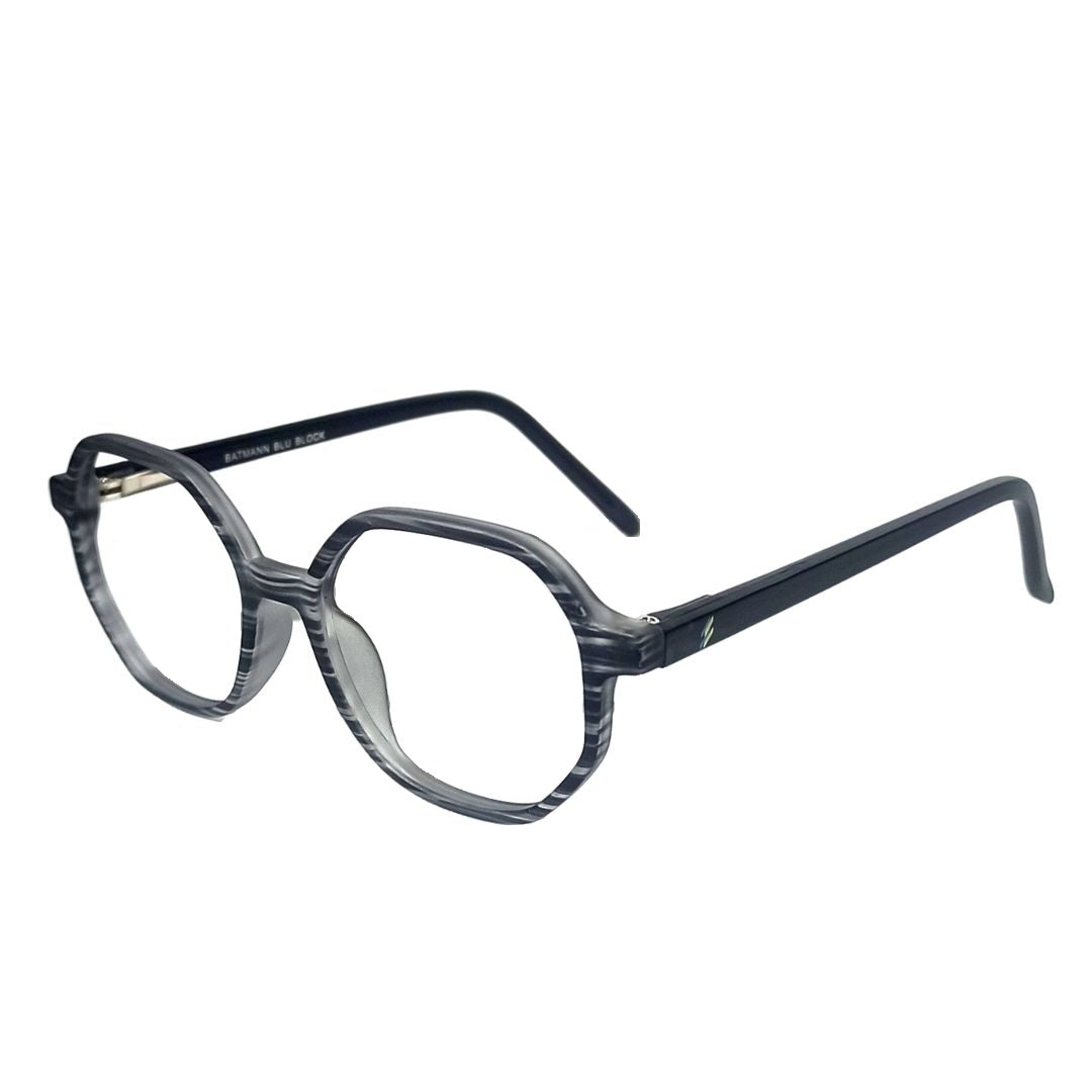 Jubleelens - Grey Full Rim Hexagonal Eyeglasses for Kids (56807 )