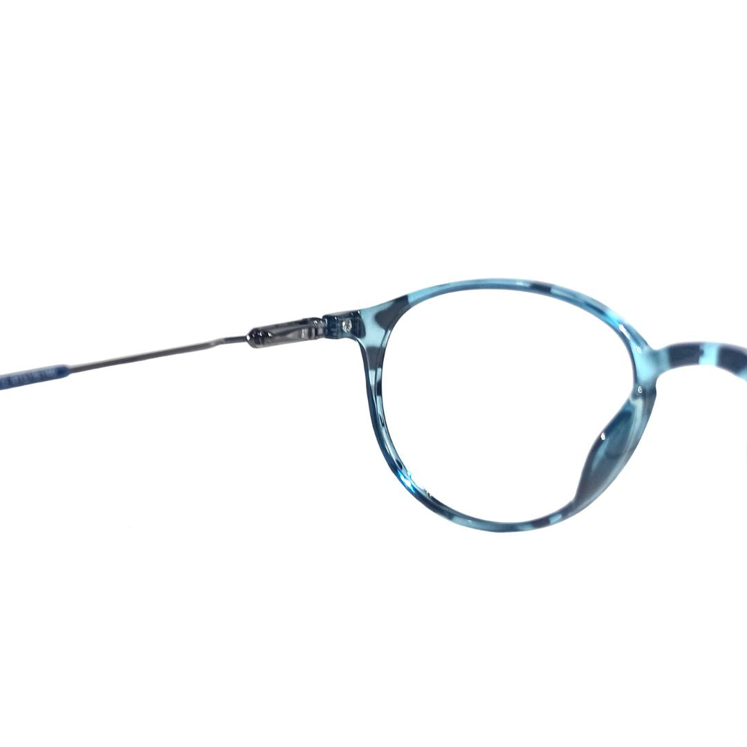Jubleelens TR35012 Round Lined Bifocal Glasses - Blue Tortoise