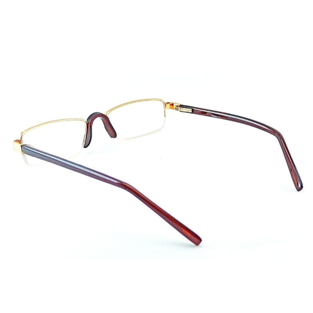 Golden customized reading glasses spectacles for visual comfort +1.75 to +3.00 Power