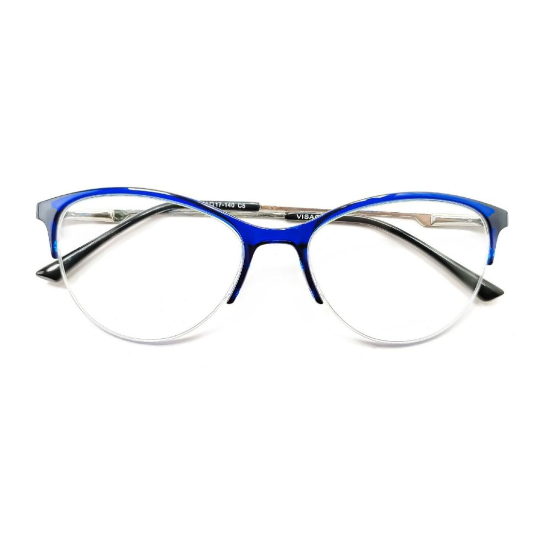 Jubleelens Visage Poly-Half Rim Cat Eye frame- V4008