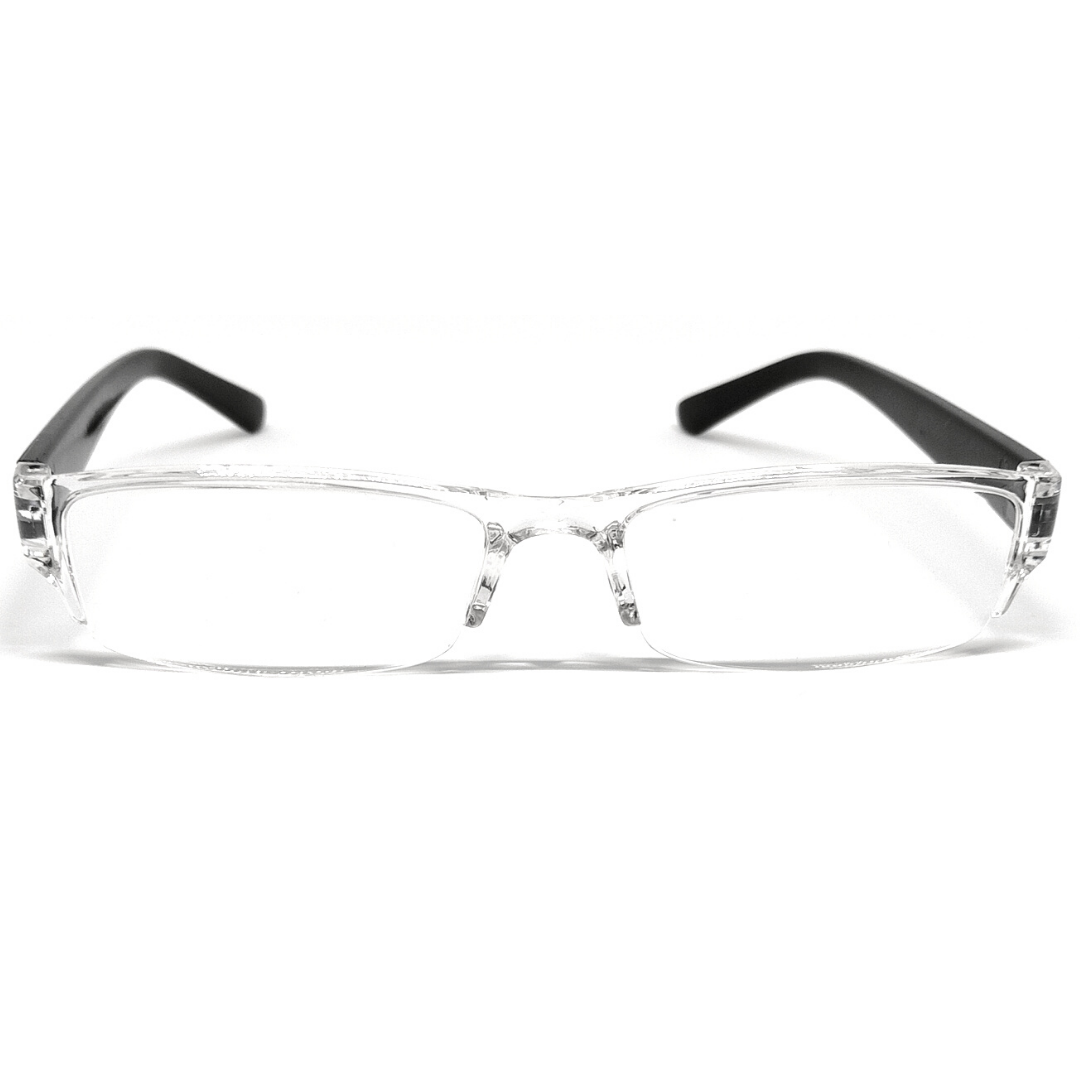 Jubleelens Transparent Rectangle READERS Reading Eyeglasses- Best Reading Experience (+1.00 to +3.00 Power)