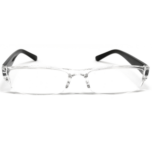 Jubleelens Transparent Rectangle READERS Reading Eyeglasses- Best Reading Experience (+1.00 to +3.00 Power)