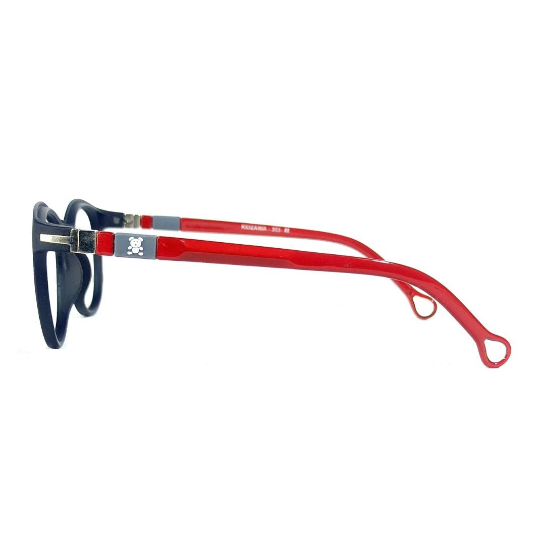 Jubleelens® Black Red Round Frame For Kids-Kidzania -KZ303
